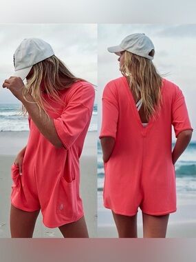 Free People Hot Shot Tee Romper